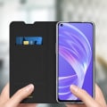 Miniatyrbillede 3 af 4: Housse Oppo A73 5G - Dux Ducis - Eco-læder - Støttefunktion - Kortholder - Sort Svart