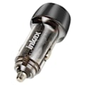Miniatyrbillede 2 af 5: Lighteroplader 48W USB-C + USB Hurtigopladning LED indikator Inkax Transparent Transparent