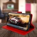 Miniatyrbild 4 av 6: AVIZAR iPhone 11 Pro Fodral - Heltäckande röd korthållare - Videostödfunktion Röd
