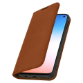 Miniatyrbillede 2 af 4: Etui - Samsung - Galaxy S10e - Ægte læder - Video støtte - Folio etui i camel Kamel