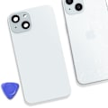 Pikkukuva 4 / 4: Täydellinen takaikkuna iPhone 15:lle - AVIZAR - Vaaleansininen - Integroitu MagSafe Blå