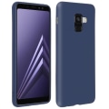 Miniatyrbillede 2 af 4: Forcell Galaxy A8 etui Soft Touch Silikone Gel fleksibelt etui - Midnatsblå Midnatsblå