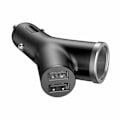 Miniatyrbillede 3 af 6: Biloplader - Baseus - BSC-C16N - Dobbelt USB - 3.4A - Cigartænderstik Svart