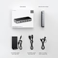 Miniatyrbild 4 av 4: Dockningsstation - Satechi - Triple Display 4K - USB-A och USB-C - 100W strömförsörjning - Grå Grå