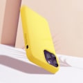 Miniatyrbillede 3 af 5: iPhone 14 Pro Max cover - MOXIE - Halvstiv - Tynd - Lys - Gul Gul