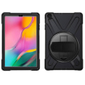 Miniatyrbillede 1 af 4: Coque Galaxy Tab A 10.1 2019 - AVIZAR - Hybride - Rotérbar Greb - Stativ Støtte - Sort Svart