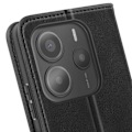 Miniatyrbild 3 av 5: Fodral för Xiaomi Redmi Note 14 5G Klippplånbok och Videostöd Svart Svart