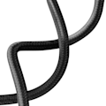 Miniatyrbild 2 av 4: Coque - Snodd - iPhone 16 Pro Max - Semi Hård - Soft Touch - Justerbar Nylon Snodd Svart