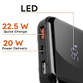 Pikkukuva 4 / 5: 10000 mAh:n vara-akku Lightning- ja USB Type C -kaapelilla LinQ Black