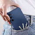 Miniatyrbillede 4 af 6: Etui til Samsung Galaxy A55 Semi-stiv Soft-touch Anti-fingeraftryk Blå