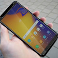 Pikkukuva 3 / 4: Lasi suojakalvo - Galaxy - J4 Plus - Ultra-kestävä - 9H - Viistetyt reunat Vit
