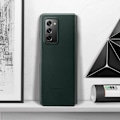 Miniatyrbillede 4 af 4: Samsung Z Fold 2 etui Ægte læder Soft-touch Originalt lædercover sort Grøn