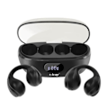 Pikkukuva 1 / 5: Bluetooth-kuulokkeet Air Conduction Wireless Design Clip on Micro LinQ Black Svart