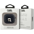 Miniatyrbillede 3 af 3: Coque AirPods 3 - Karl Lagerfeld - Monogram Karl Head - Eco-læder - Sort - Stift Svart