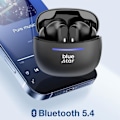 Pikkukuva 3 / 5: IPX4 - Vesitiivis Bluetooth - Sisäkorvatulpat, 4.5H Akkukesto, Blue Star Musta Svart