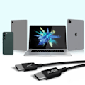 Miniatyrbillede 3 af 5: USB-C til USB-C 60W Opladning Synkronisering Økologisk design 1m Akashi Sort
