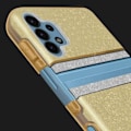 Pikkukuva 3 / 4: Suojakuori - Samsung - Galaxy A32 - Kimallus - Silikoni - Iskunkestävä Guld