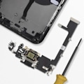 Miniatyrbild 4 av 4: Lightning-laddningsanslutning - AVIZAR - iPhone 11 Pro - Svart - Inkluderar mikrofon - Åtgärdar laddningsproblem Svart