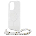 Pikkukuva 5 / 5: Coque Guess IML Glitter with pearlescent MagSafe bracelet for iPhone 16 Pro Max (läpinäkyvä) Transparent