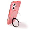 Miniatyrbillede 3 af 6: Coque MagSafe til iPhone 16 Stødabsorberende med Foldsupport Rød Röd