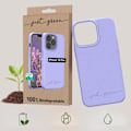 Miniatyrbild 3 av 5: iPhone 13 Pro återvinningsbart fodral Just Green Lavender - JUST GREEN - Stel - Syntet - Lila - Matt - Blandad Lavendel