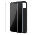 Miniatyrbillede 1 af 6: iPhone 13 Pro Max blødt sort etui og 9H gennemsigtigt hærdet glas Svart