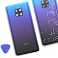 Pikkukuva 4 / 4: Huawei Mate 20 Pro:n alkuperäinen takalasi Huawei-sarjassa, sininen Blå