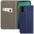 Miniatyrbillede 2 af 5: Etui til Samsung Galaxy A06 Magnetisk Klap med Kortplads Blå Nat. Blå
