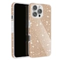 Pikkukuva 1 / 5: Glitter Case iPhone 16 Prolle - AVIZAR - Silikoni ja polykarbonaatti - Keltainen - Kiiltävä - Sekalainen Gul