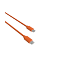 Pikkukuva 2 / 6: USB-C -kaapeli USB-C:hen 3A Lataus ja Synkronointi POP-kokoelma 1,5m Jaym Oranssi Orange
