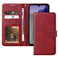 Pikkukuva 2 / 5: Kotelo Xiaomi Redmi 14C Flip Walletille ja Stable Video Holder Burgundylle Röd