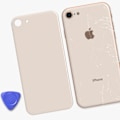 Pikkukuva 4 / 4: Takalasin vaihto - Apple iPhone SE 2020 ja 8 - AVIZAR - Keltainen - Paino: 19 g Gul