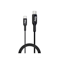 Miniatyrbild 1 av 5: USB-C till USB-C PD 3.0 100W Laddning och Synkronisering 1m Jaym Svart Svart