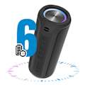 Miniatyrbillede 3 af 6: Bluetooth-højttaler 10W Økologisk Vandtæt IPX5 Batteritid 6H LED Akashi Sort Svart