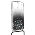 Pikkukuva 2 / 4: Puhelintuke - AVIZAR - iPhone 12 Pro Max - Mustat Värjäytyvät Hileet - Iskunkestävät Kulmat - Irrotettava Kaapeli Gradient Svart
