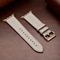 Miniatyrbild 4 av 5: Rem för Apple Watch 41 mm / 40 mm / 38 mm äkta läder Beige Beige