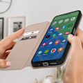 Pikkukuva 3 / 5: AVIZAR lompakkokotelo Xiaomi Redmi 12: Täysi suojaus - Video tukijalka - Magneettisuljin Gul
