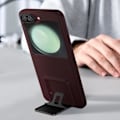 Miniatyrbillede 3 af 5: Etui til Samsung Galaxy Z Flip 5 - AVIZAR - Classic Stand Wine Lees - Foldbart og justerbart stativ Röd