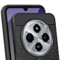 Miniatyrbillede 4 af 5: Cover til Xiaomi Redmi 14C Silikone Læder Effekt Prægning Sort Svart