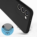 Miniatyrbillede 3 af 4: Etui, der er kompatibelt med Samsung Galaxy S23 Plus semi-stivt sort etui