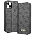 Pikkukuva 1 / 5: Ylellinen kotelo iPhone 14 Plus Elegant Design -korttikotelolle 4G Guess Pattern Black Svart