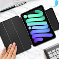 Miniatyrbild 4 av 4: Trifold-fodral - AVIZAR - iPad Mini 2021 - Magnetisk - Videostöd - Fullständigt skydd Svart