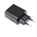 Miniatyrbillede 3 af 5: USB-C Vægoplader 25W Power Delivery og Quick Charge Kompakt Blå Stjerne Sort Svart