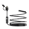 Pikkukuva 1 / 5: AVIZAR vedenpitävä endoskooppi - 5,5 mm tarkastuskamera - Useita USB-portteja - Piilokameratoiminto