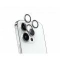 Pikkukuva 1 / 4: Kamerasuoja iPhone 15 Pro/15 Pro Max/14 Pro/14 Pro Max Heavy Duty Force Glass Hopea Grå