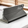 Miniatyrbillede 3 af 6: Halvstift cover til Samsung Galaxy S24 Plus - AVIZAR - Smart Collection - Sort - Kortholder Svart