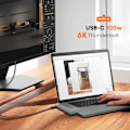 Miniatyrbillede 6 af 6: Hub Macbook Satechi Pro Hub Slim Grå, USB USB-C HDMI 4K Kortlæser