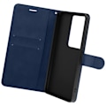 Miniatyrbillede 2 af 6: Taske til Oppo A79 Håndledsrem Flip Wallet Stand Midnight Blue Blå