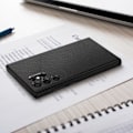 Miniatyrbillede 3 af 5: Etui - Spigen - Samsung Galaxy S22 Ultra - Silikone - Krydsende effekt - Sort Svart