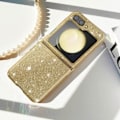 Miniatyrbillede 3 af 5: Glitteret cover - AVIZAR - Glimmeretui - Hårdt - Gul - Samsung Galaxy Z Flip 5 Gul